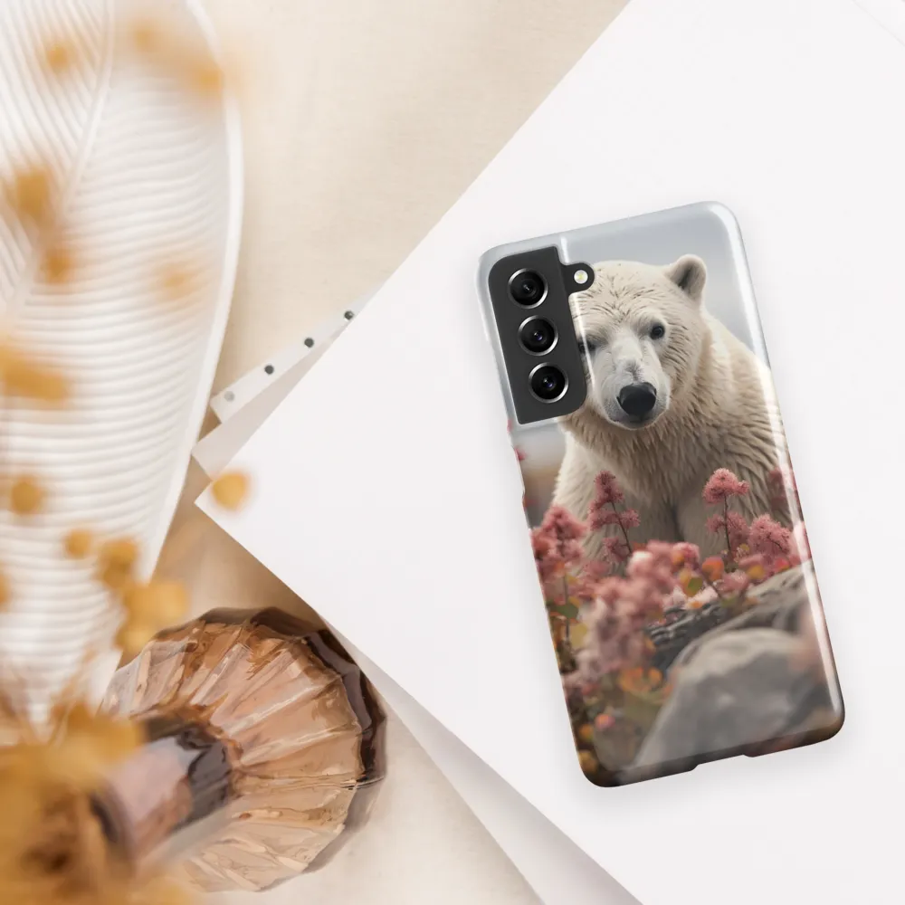 Curiosity Among Blooms: The Polar Bear