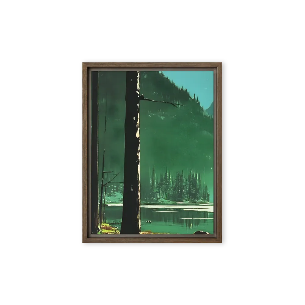 Reflections of Tranquility | Canvas with Brown Frame | 9″×12″