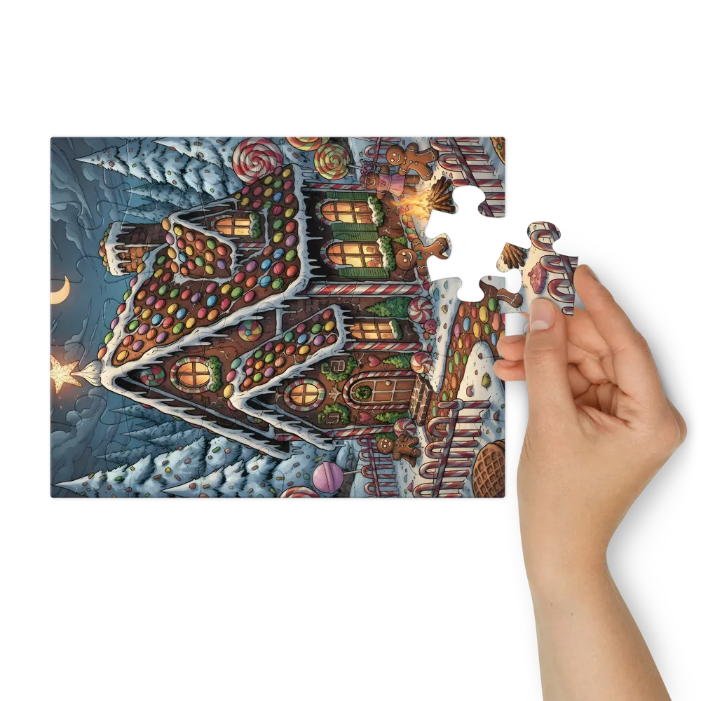 Gingerbread Cottage 
 Jigsaw Puzzle in Tin Box