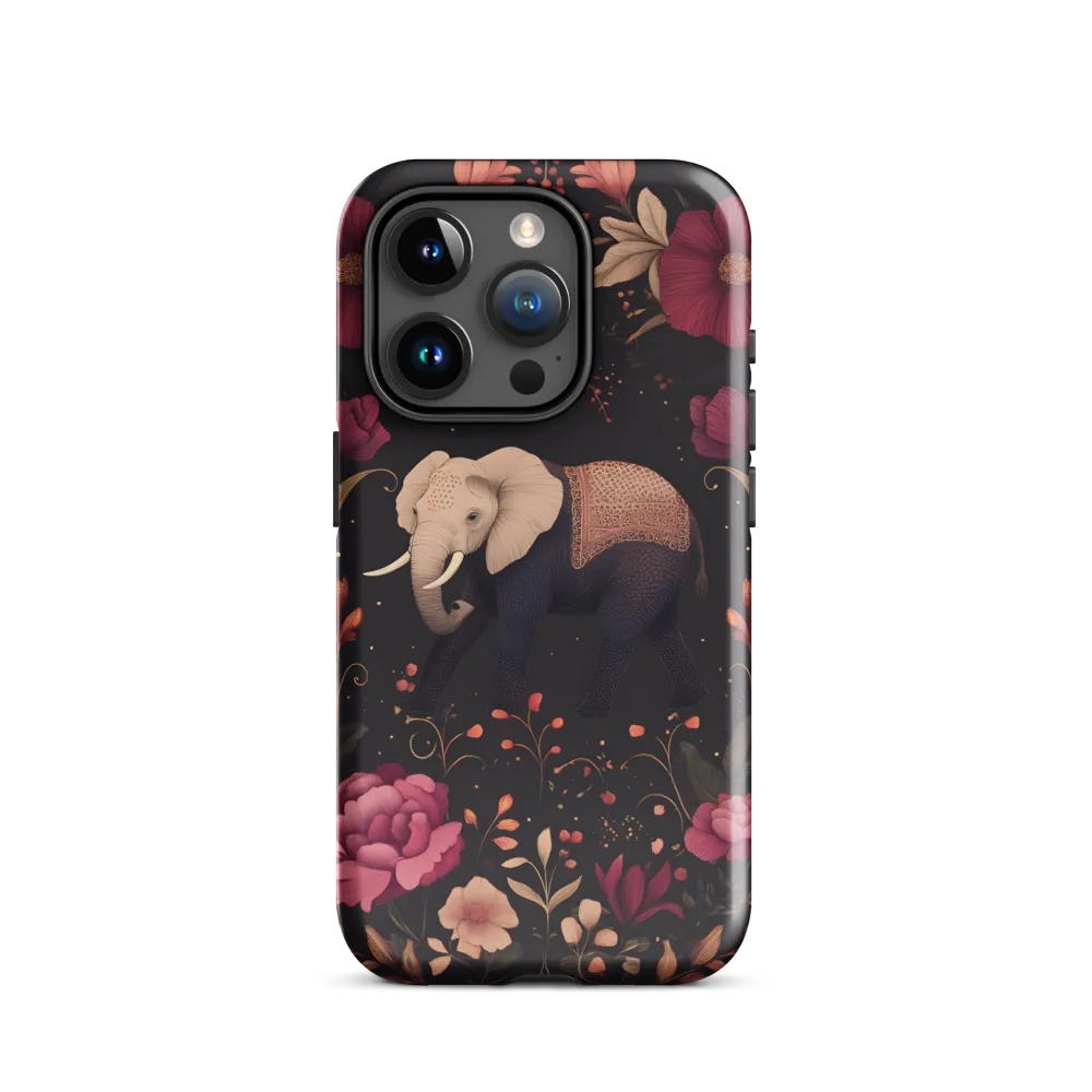 Whispers of the Wild: Elephants and Blooms