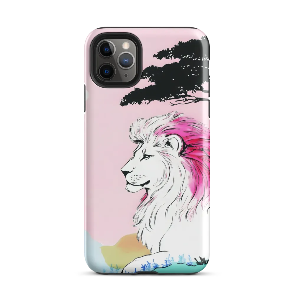 Serene Majesty: A Lion's Profile | Phone Case |  11 Pro Max | Tough Case | Glossy