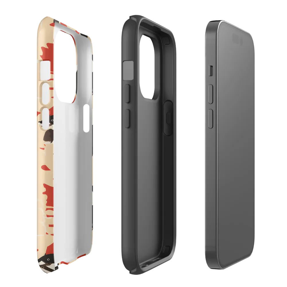 Wildlife Pattern: The Badger Tale | Phone Case |  14 Pro | Tough Case | Matte