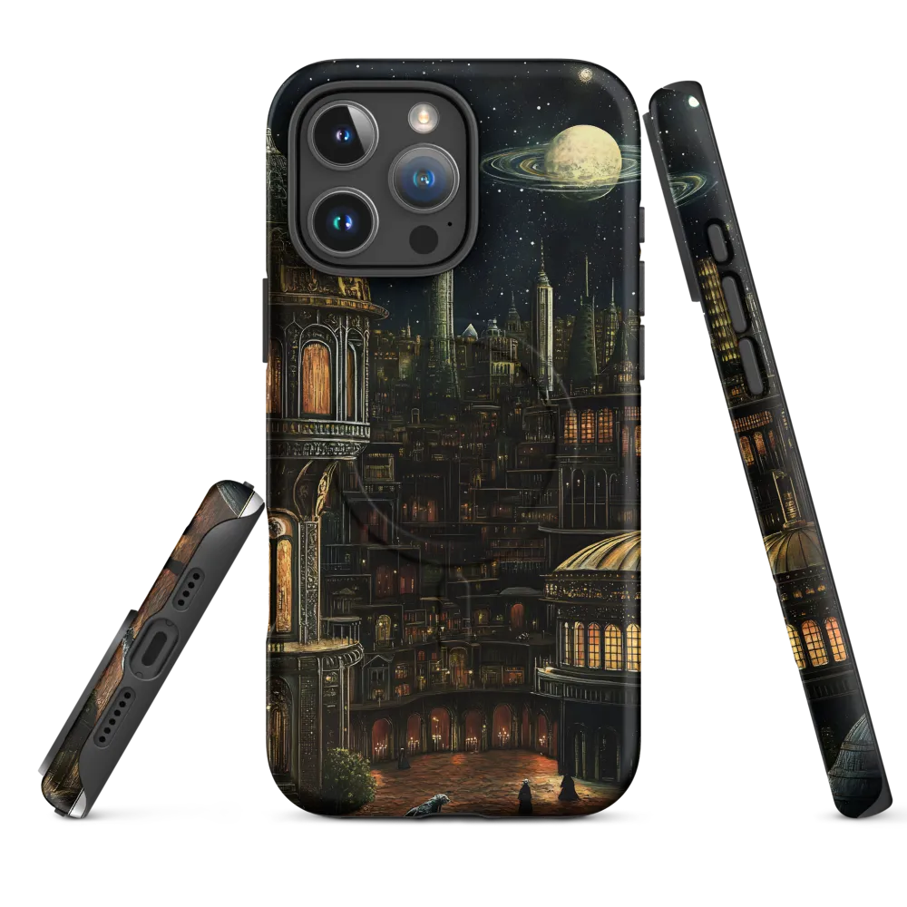 Celestial Enigma: A Surreal Cityscape