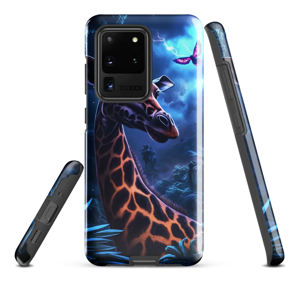 Mystical Giraffe in Twilight Jungle