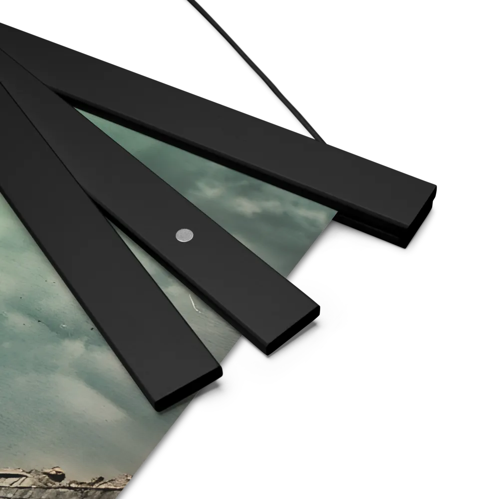 Ethereal Reflections: Identity in a Fragmented World | Poster With Black Wood Hanger | 14″×14″