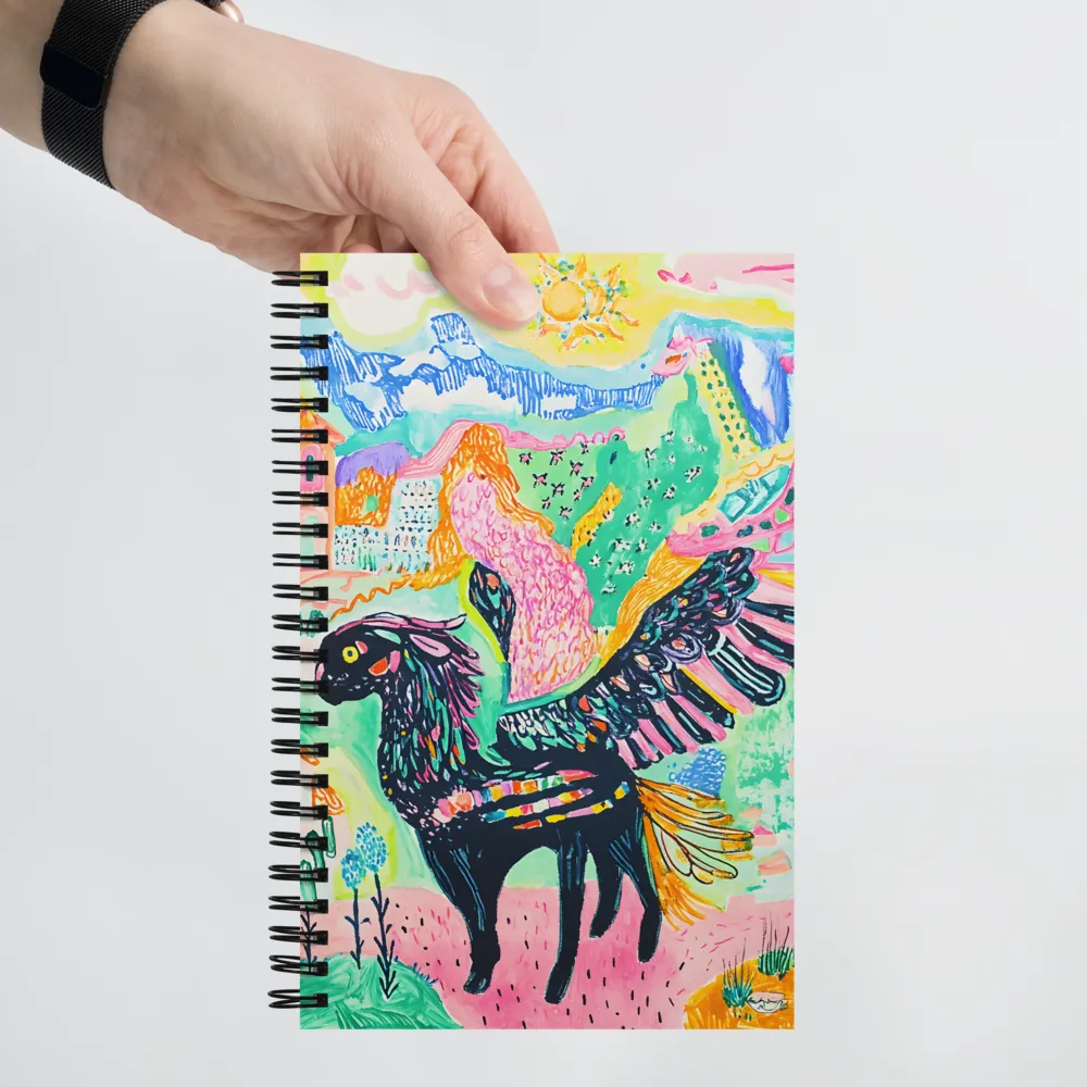 Mythical Harmony | Spiral Notebook