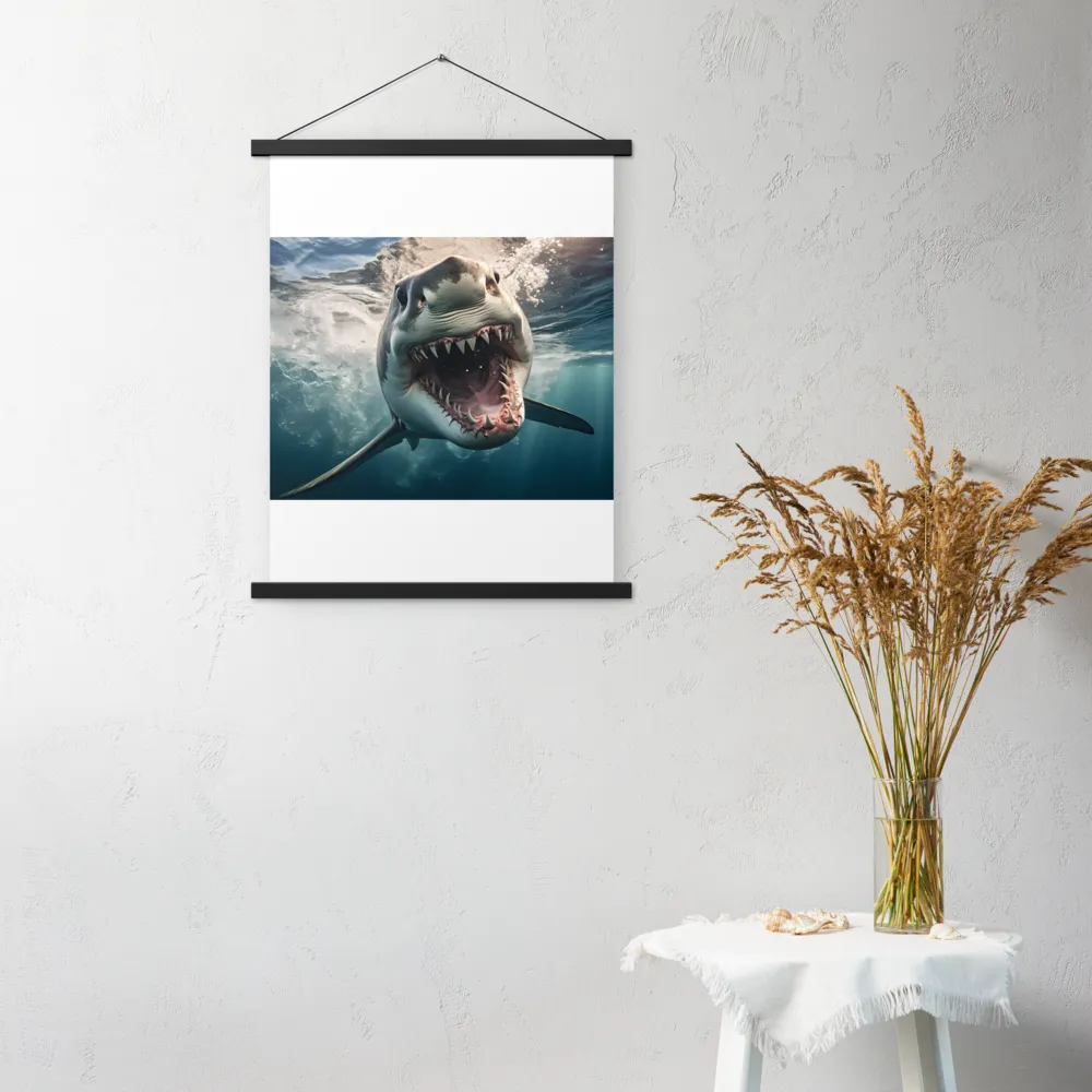 Fierce Majesty of the Ocean | Poster With Black Wood Hanger | 18″×24″
