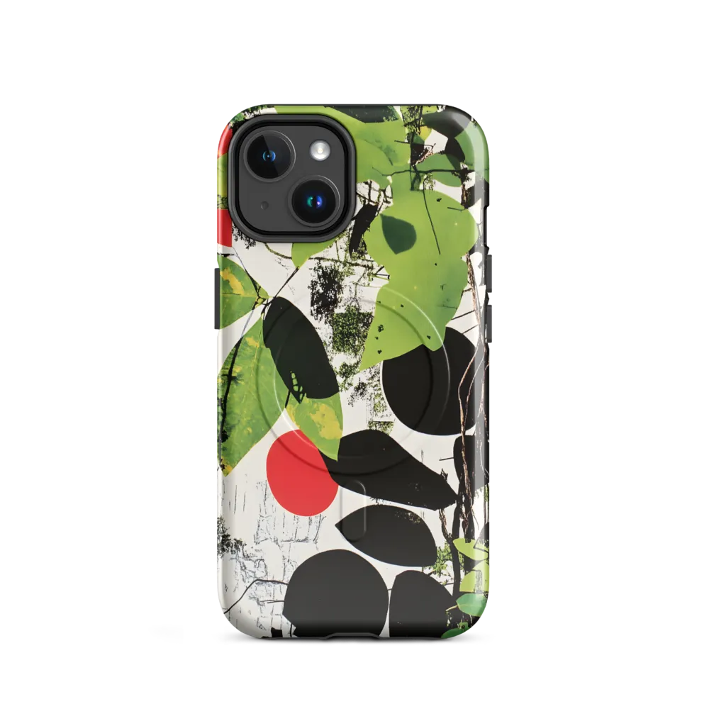 Nature's Geometry: A Contemporary Collage | Phone Case |  14 | MagSafe® Tough Case | Glossy