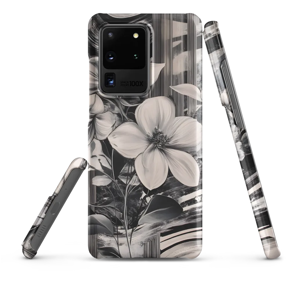 Ethereal Bloom: A Dance of Monochromes