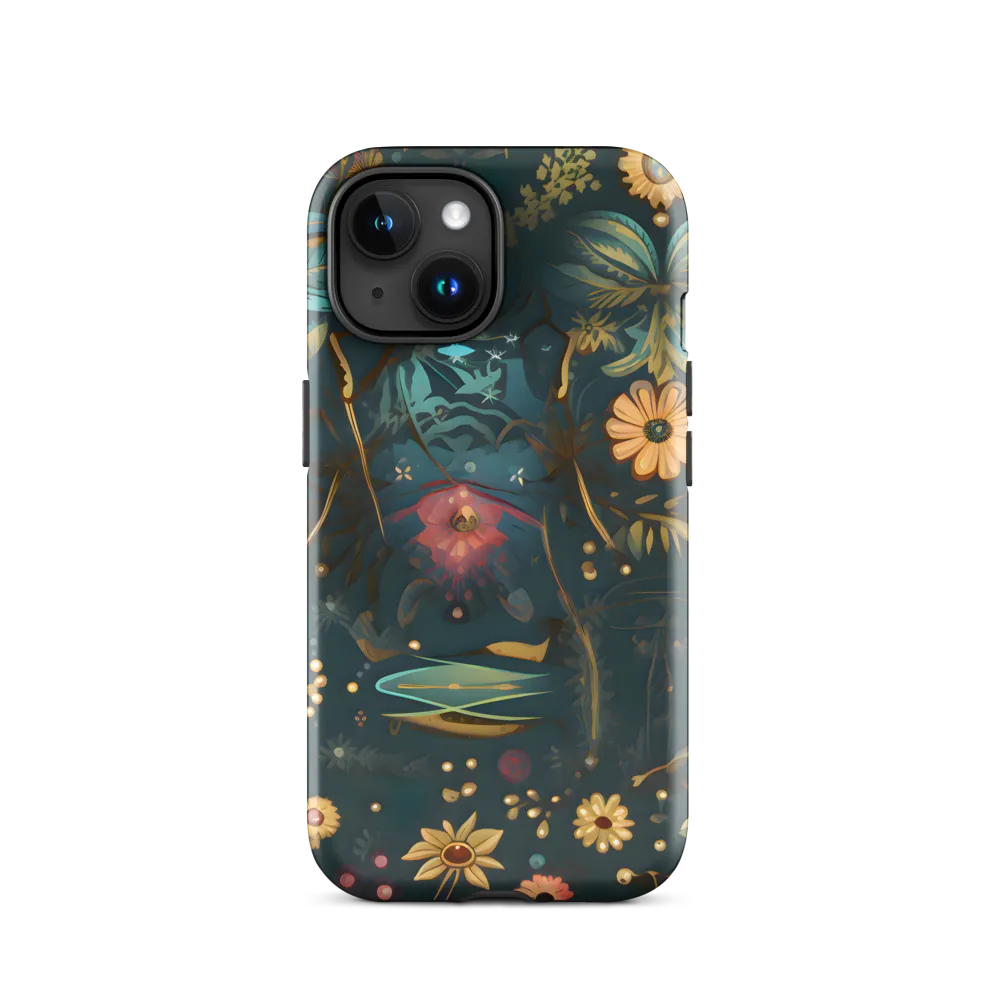 Whimsy in Flora: An Art Nouveau Journey | Phone Case |  15 | Tough Case | Glossy