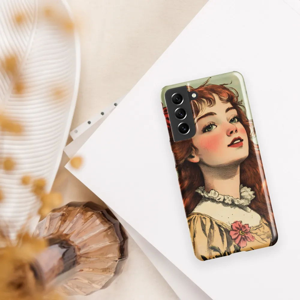 Whimsical Portrait of a Flower-Adorned Girl