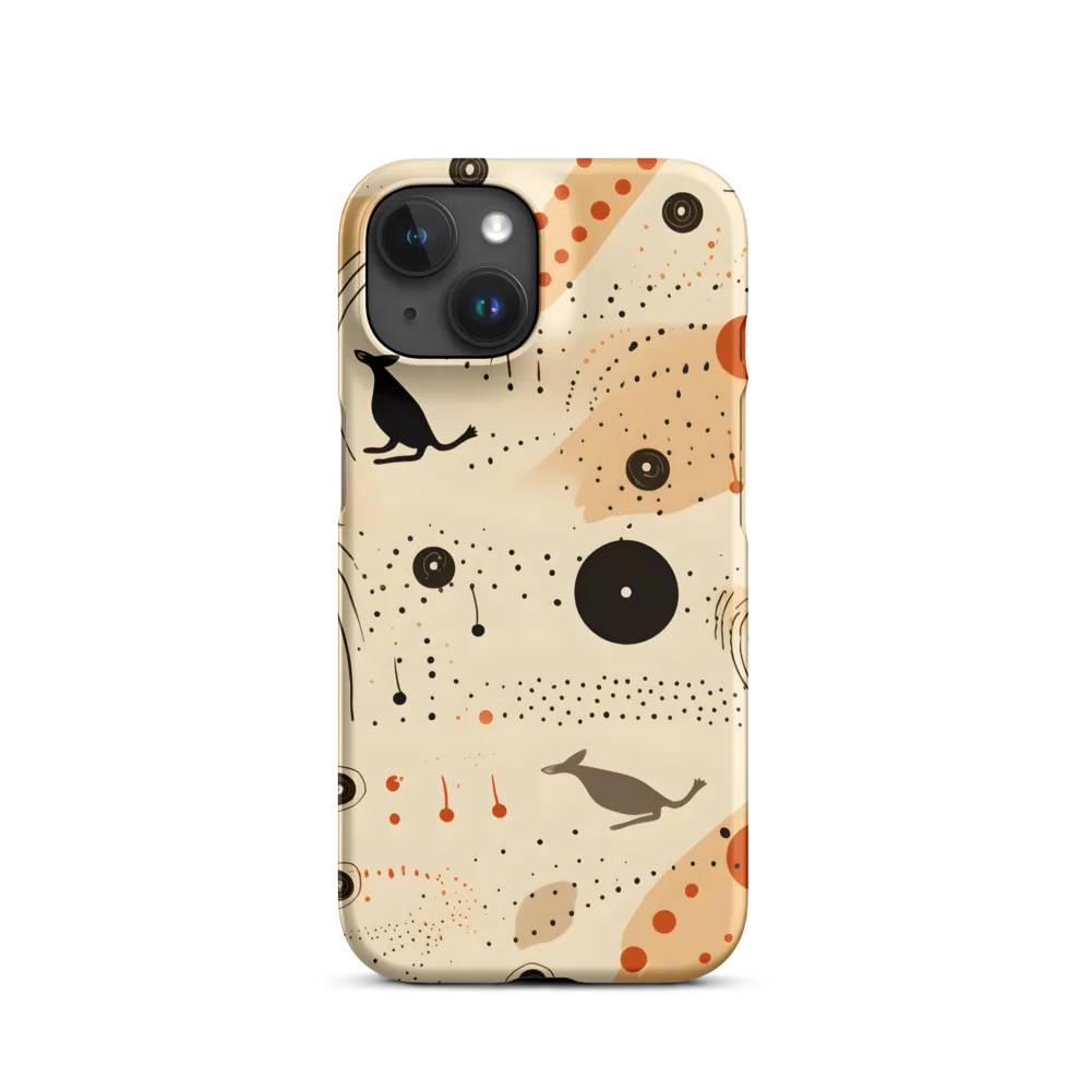 Playful Patterns in Earth Tones | Phone Case |  15 | Snap Case | Matte