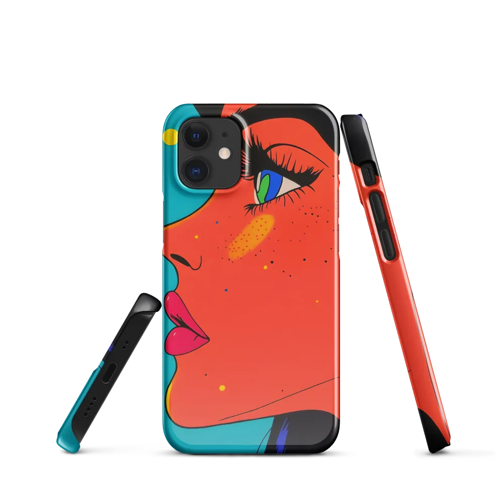 Vibrant Feminine Profile in Pop Art