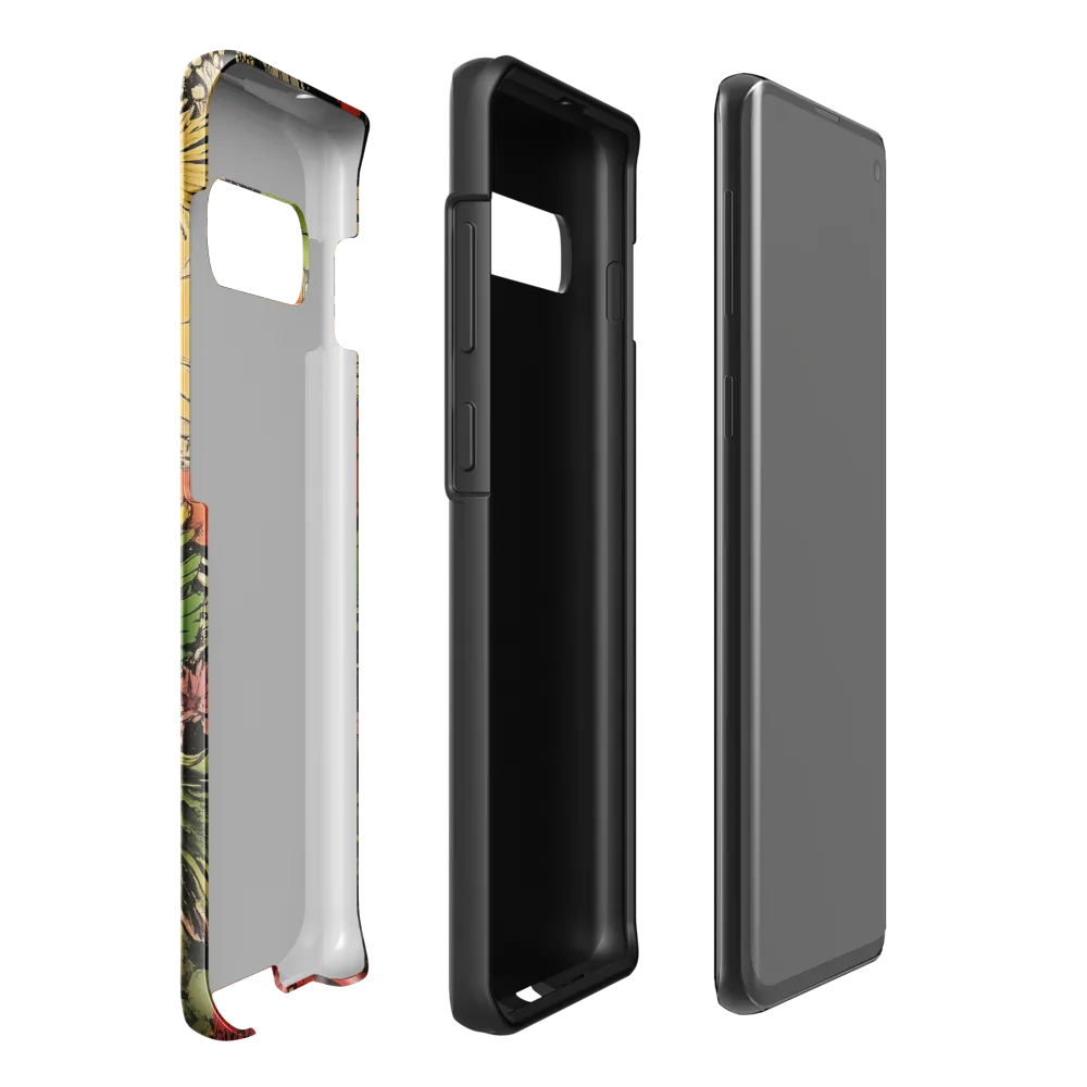 Floral Whimsy: A Portrait of Nature's Embrace | Phone Case |  S10 Plus | Tough Case | Glossy