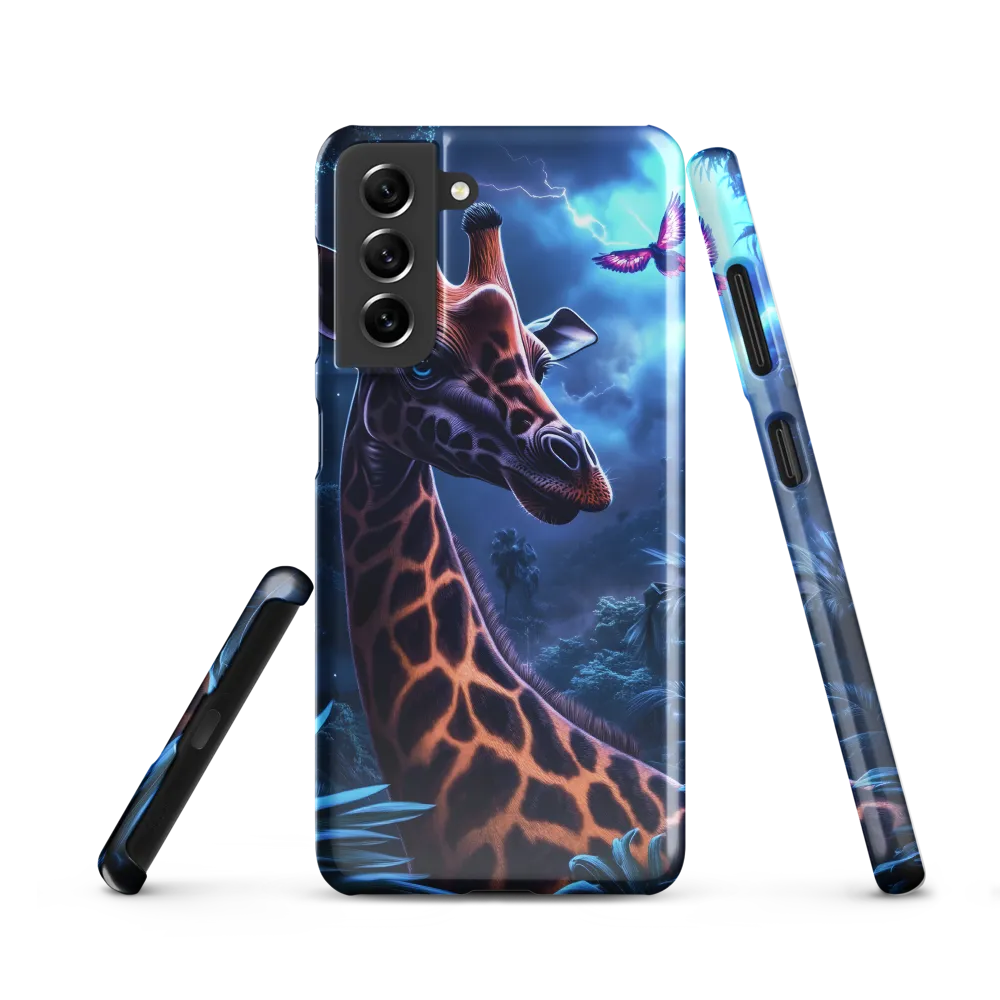 Mystical Giraffe in Twilight Jungle