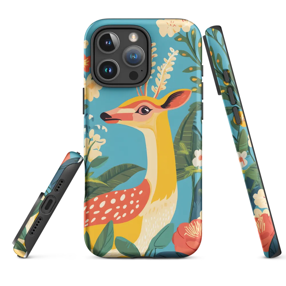 Serene Majesty: A Vibrant Deer Amidst Flora