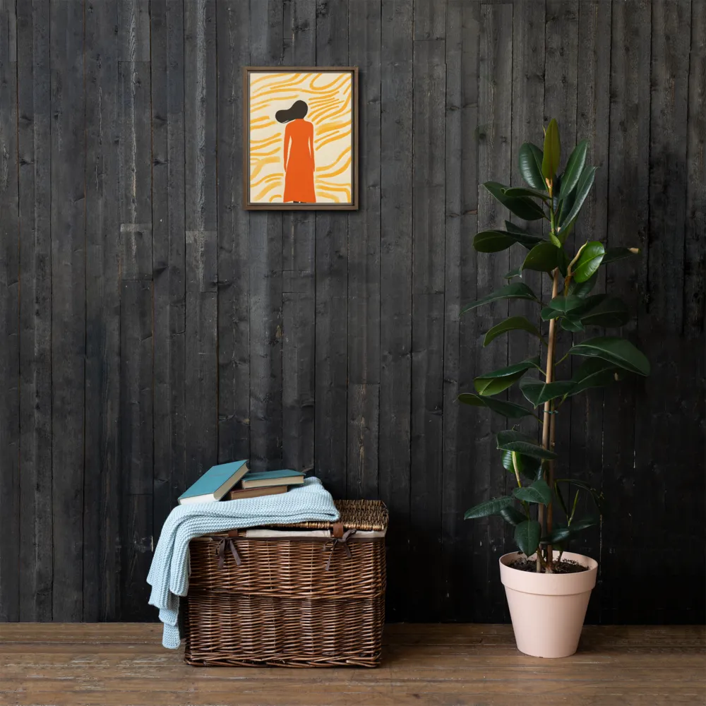 Connection to Serenity | Canvas with Brown Frame | 11″×14″