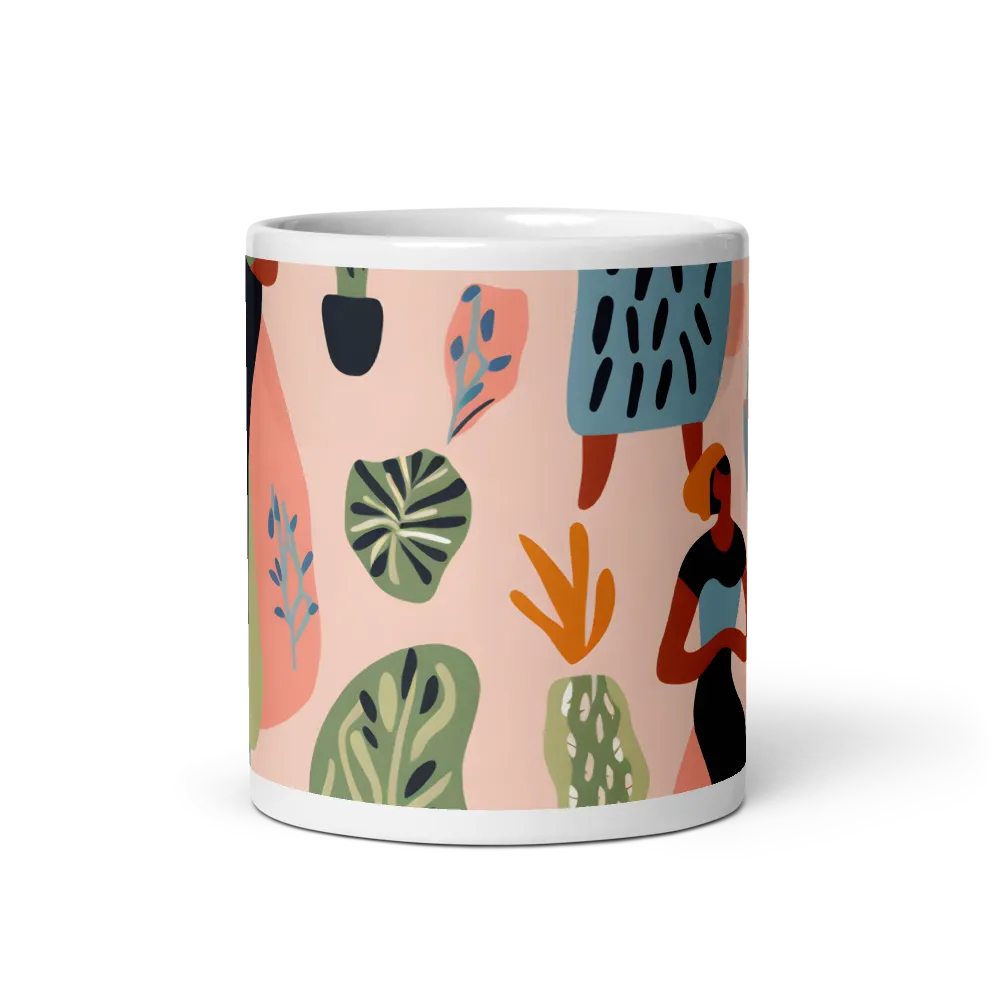 Harmony of Nature and Femininity | Mug with White inside | 11 oz