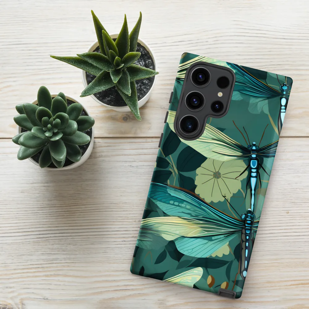 Whispers of Nature: Dragonflies in Harmony | Phone Case |  S23 Ultra | Tough Case | Matte