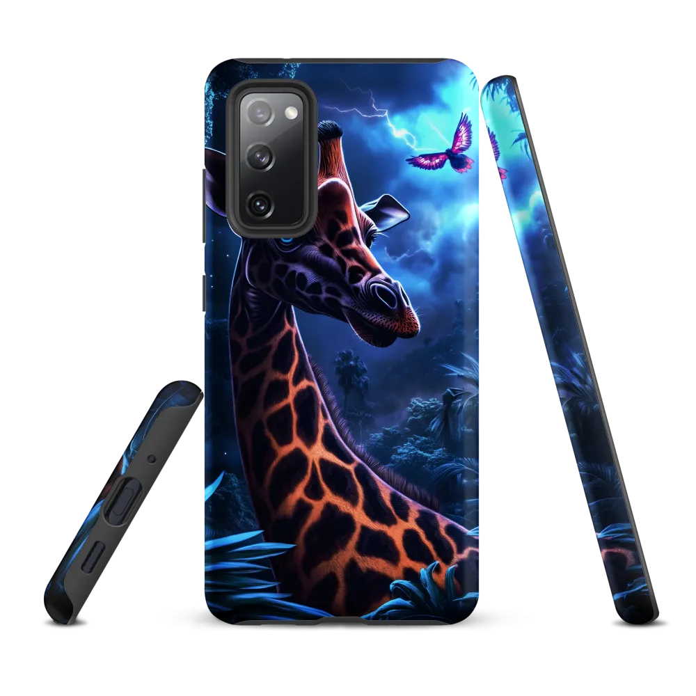 Mystical Giraffe in Twilight Jungle