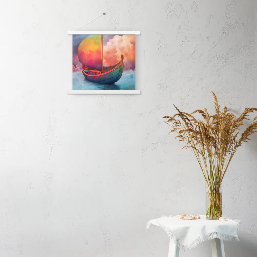 Dream Voyager | Poster With White Wood Hanger | 14″×14″