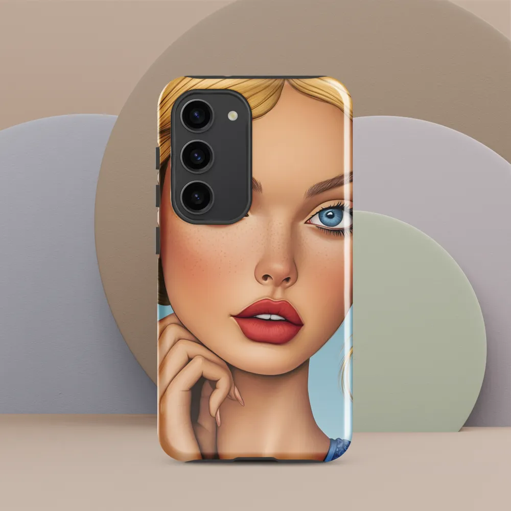 Serenity in Blue | Phone Case |  S23 | Tough Case | Glossy