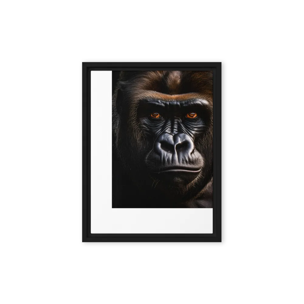 Majestic Gaze | Canvas with Black Frame | 12″×16″