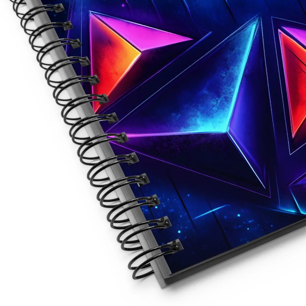 Geometric Luminescence | Spiral Notebook