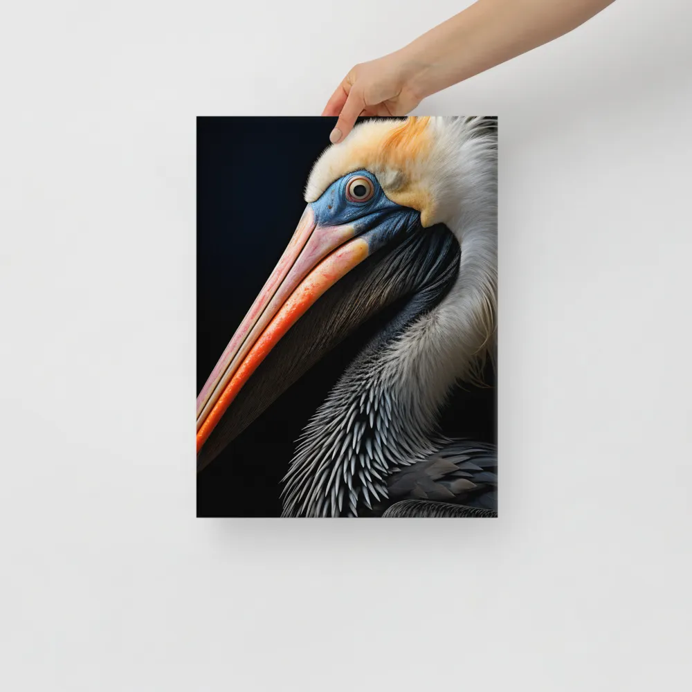 Majestic Portrait of a Pelican | Canvas | 12″×16″