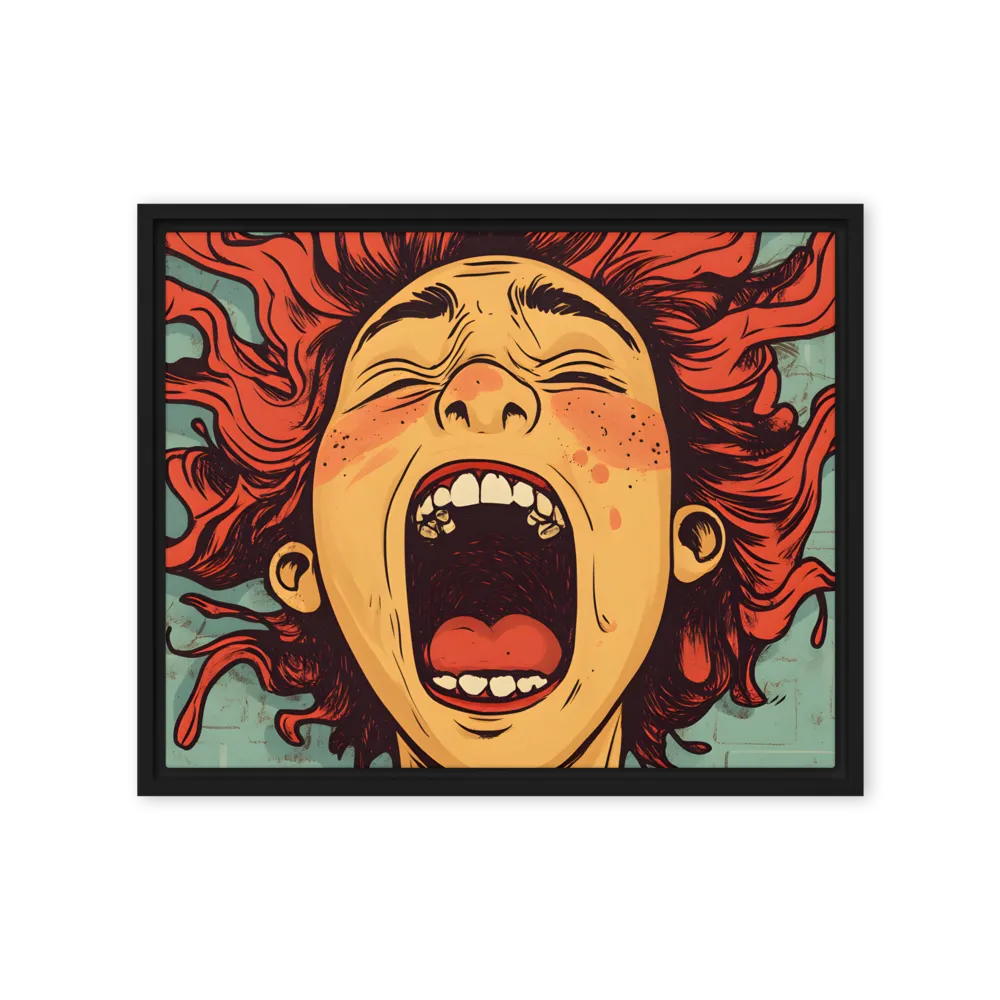 Fury Unleashed | Canvas with Black Frame | 16″×20″