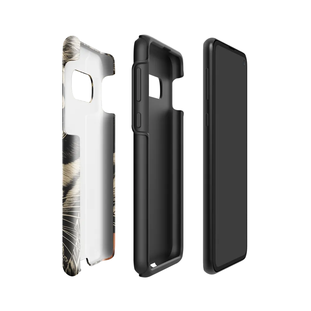 Feline Majesty: The Human-Leopard Connection | Phone Case |  S10e | Tough Case | Glossy