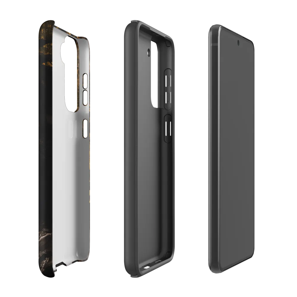 Golden Elegance: A Modern Profile Portrait