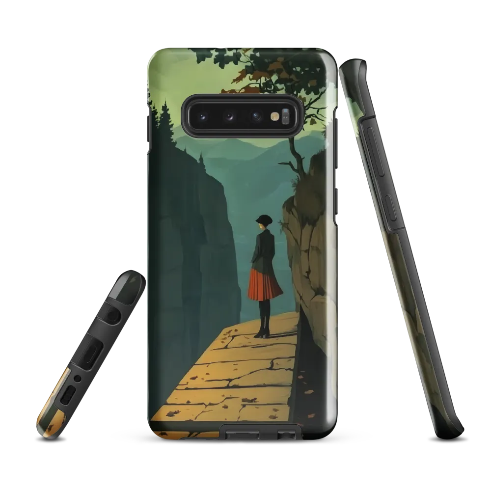 Contemplation at the Edge | Phone Case |  S10 Plus | Tough Case | Glossy