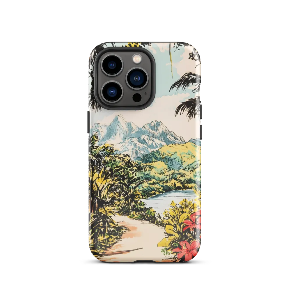 Tropical Serenity | Phone Case |  13 Pro | Tough Case | Glossy