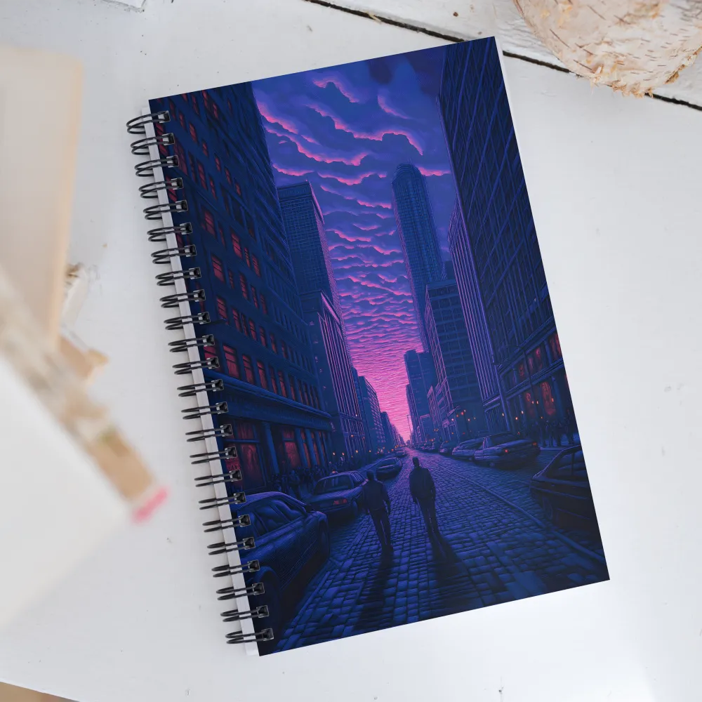 Urban Serenity at Dusk | Spiral Notebook