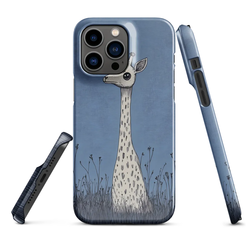 Whimsical Giraffe in Blue