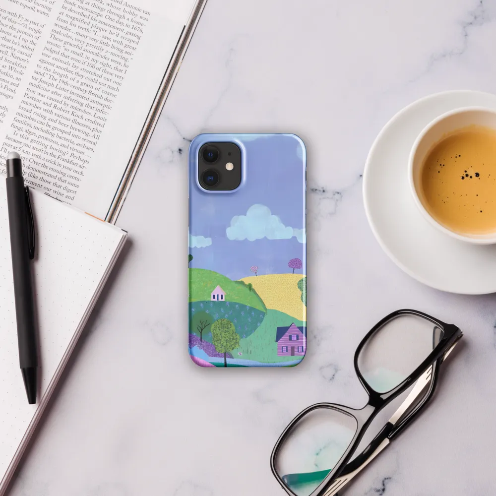 Whimsical Hills and Quaint Homes | Phone Case |  12 Mini | Snap Case | Glossy