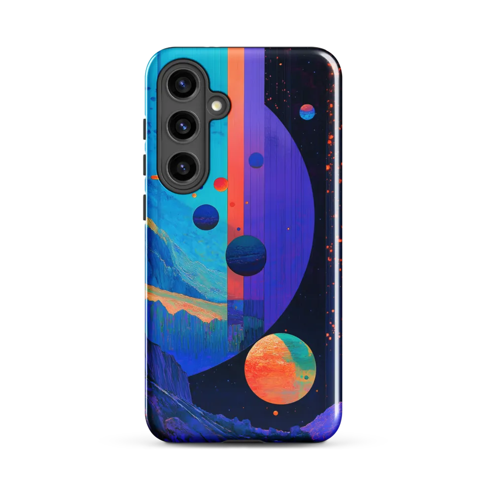 Celestial Harmony: A Surreal Exploration of Space | Phone Case |  S24 Plus | Tough Case | Glossy