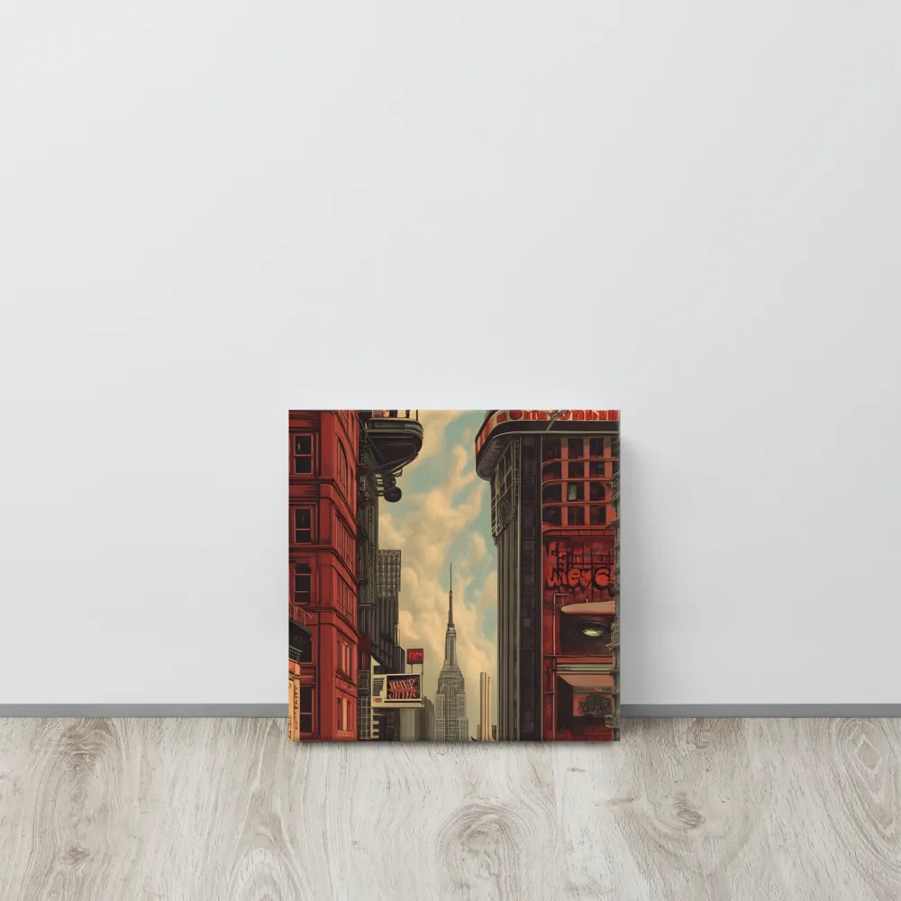 A Glimpse of Tomorrow: Urban Ambition | Canvas | 12″×12″
