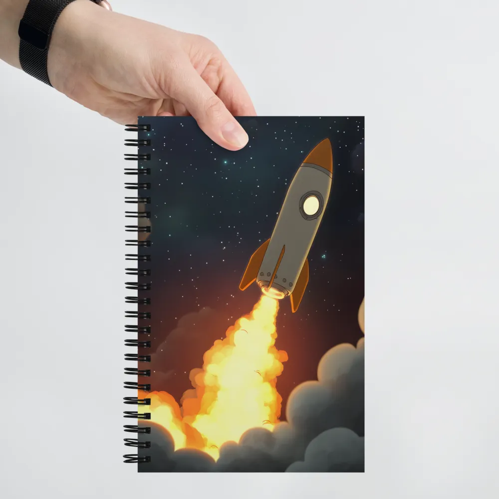 Launch into the Cosmos | Spiral Notebook