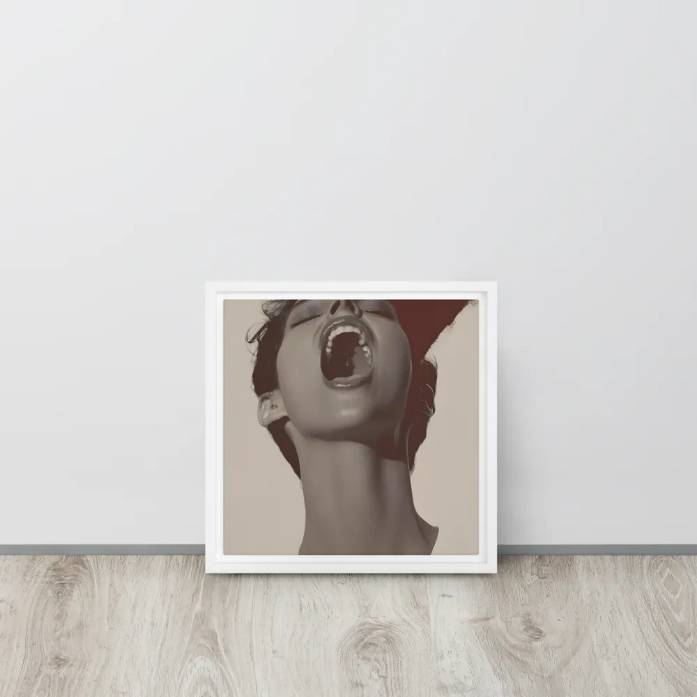 Echoes of Emotion | Canvas with White Frame | 12″×12″