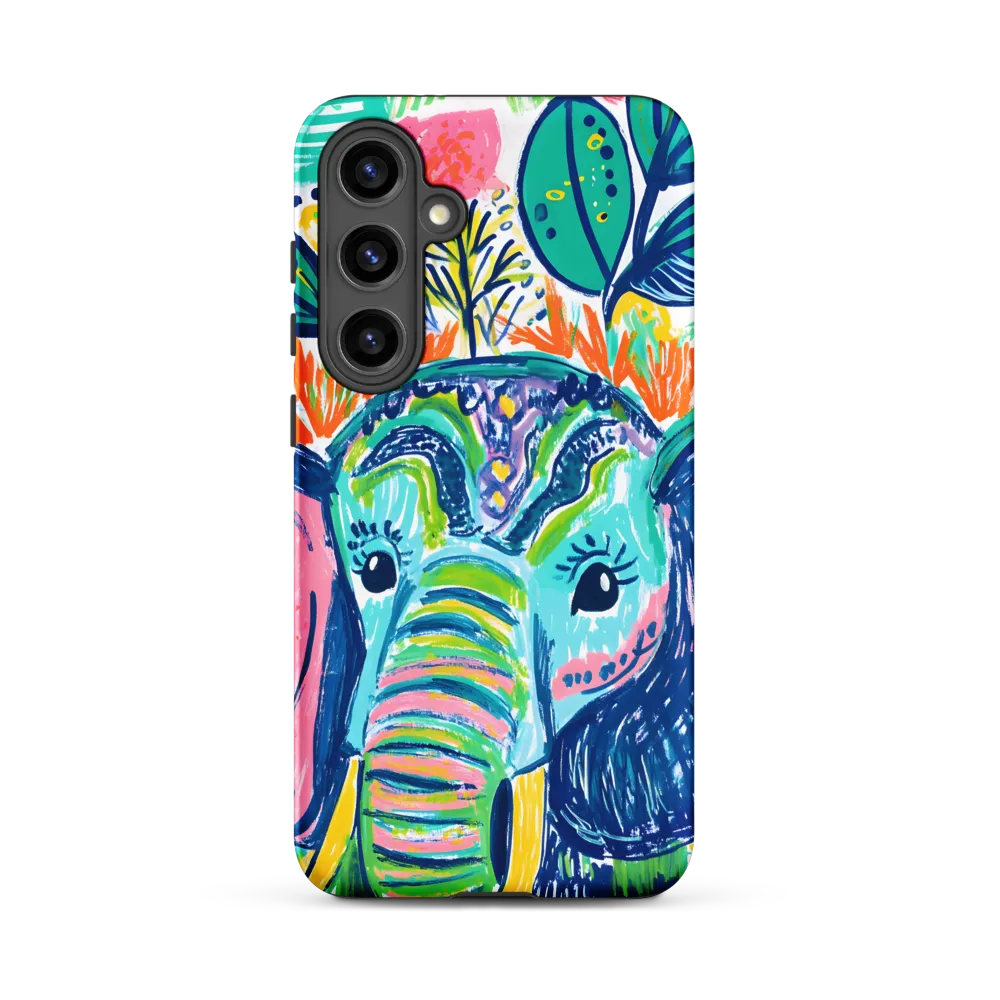 Striped Trunk — Elephant Portrait