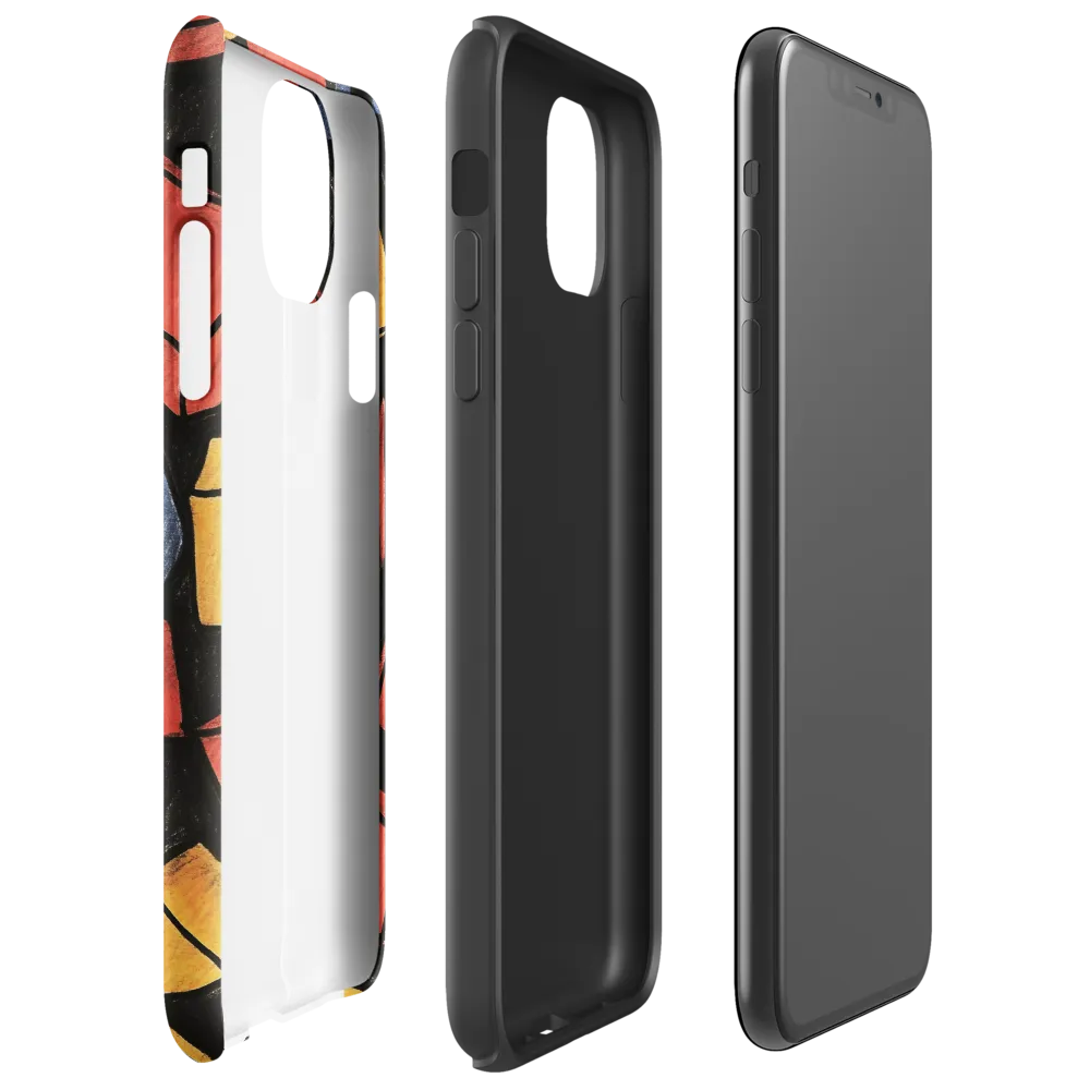 Vibrant Geometry in Motion | Phone Case |  11 Pro Max | Tough Case | Glossy