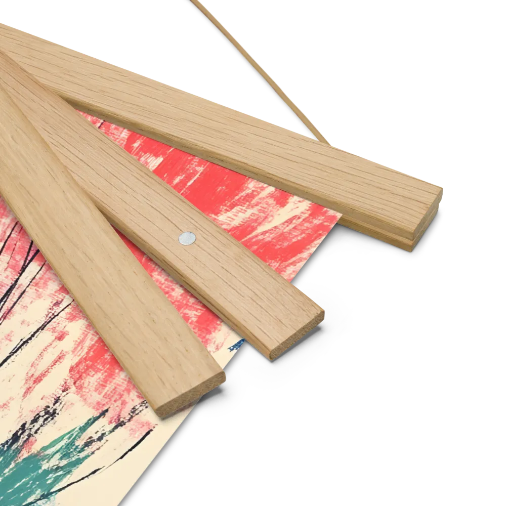 Whispers of Tranquility | Poster With Oak Wood Hanger | 14″×14″