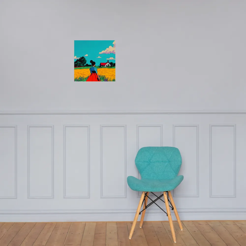 Whispers of a Sunlit Meadow | Poster | 14″×14″
