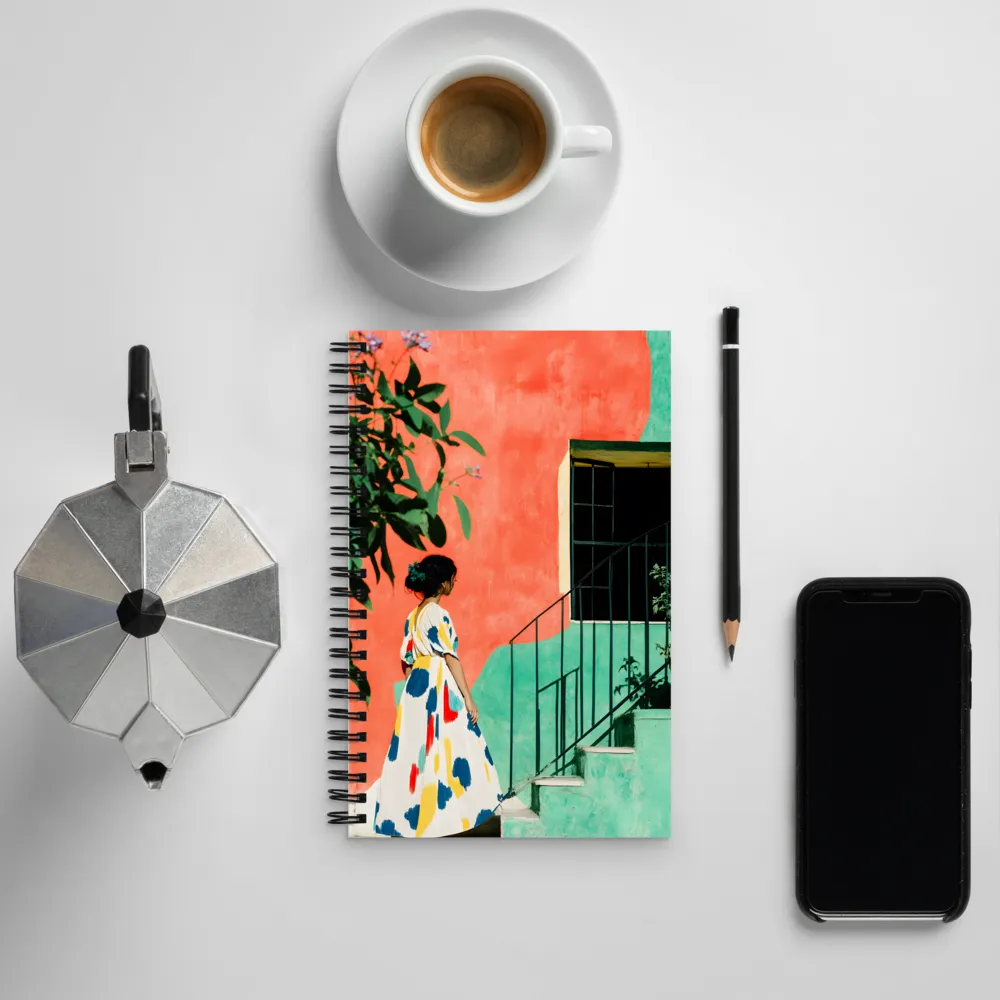 Stairway to Colorful Bliss | Spiral Notebook