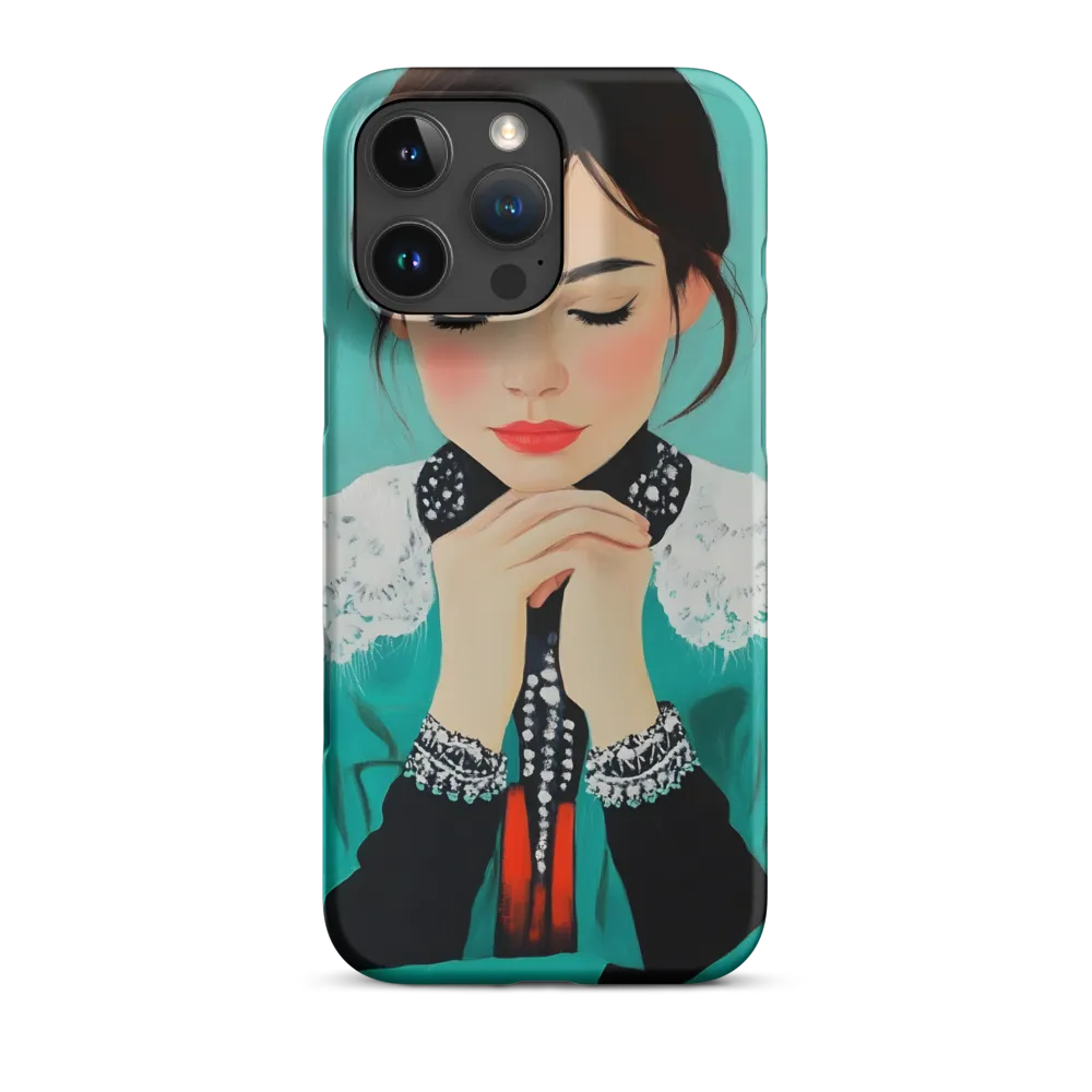 Serenity in Turquoise | Phone Case |  16 Pro Max | Snap Case | Matte