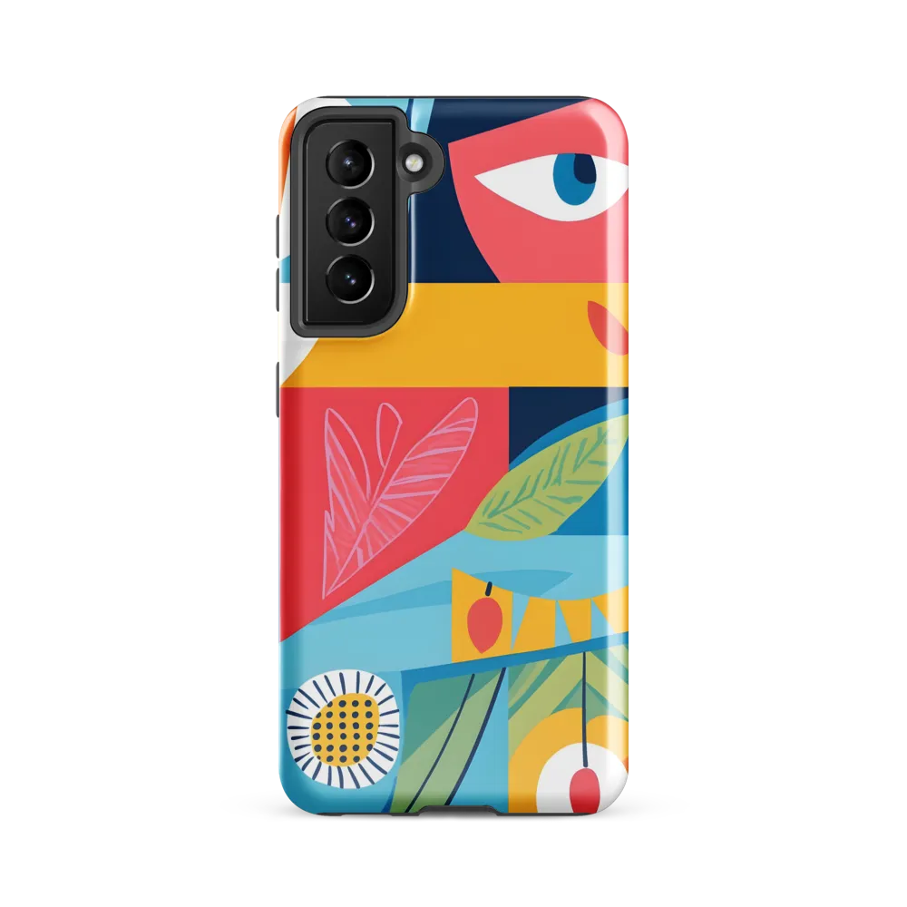 Vibrant Geometric Visage