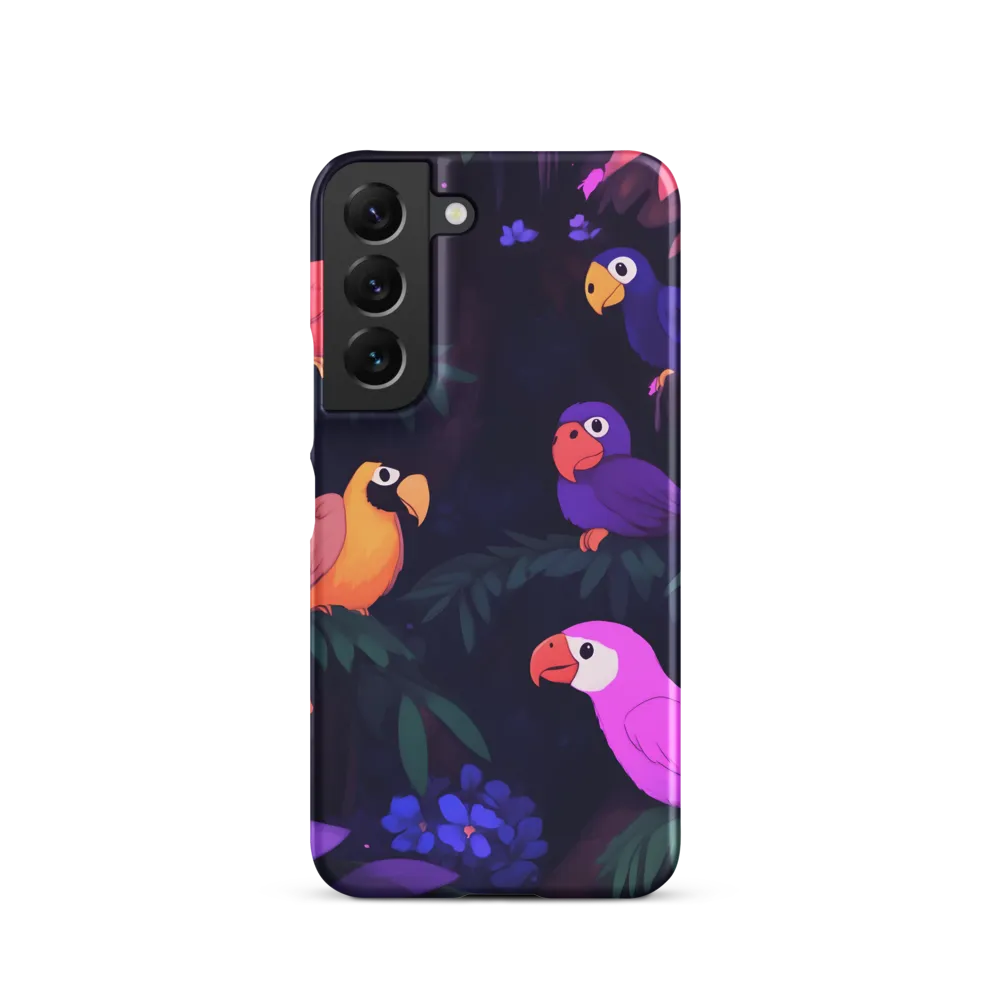 Tropical Parrot Playground | Phone Case |  S22 | Snap Case | Matte