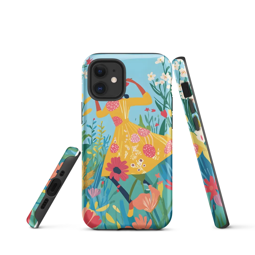 Dancing Among Blossoms | Phone Case |  12 mini | Tough Case | Matte